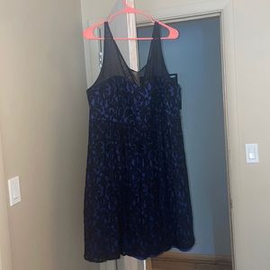 Black lace overlay cocktail dress from torrid